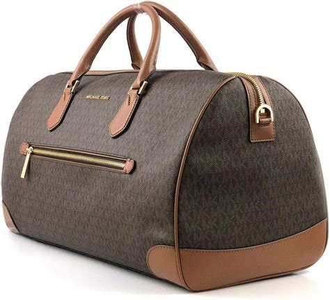 michael kors tan duffel bag|Michael Kors duffle bag sale.